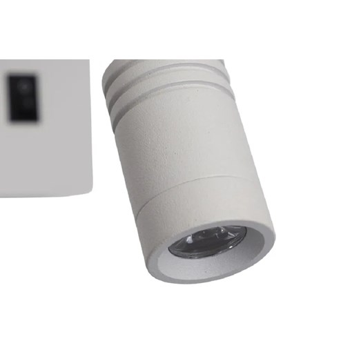 Nowoczesny biały kinkiet z dodatkową lampką LED do czytania - V077-Gizmo Lumes One Size promocyjna cena Edinos.pl