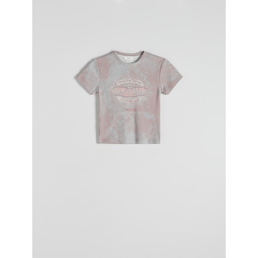 Reserved - T-shirt z nadrukiem - wielobarwny ze sklepu Reserved w kategorii Bluzki damskie - zdjęcie 173774828