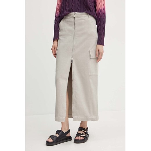 MAX&amp;Co. spódnica jeansowa kolor szary maxi prosta 2426106011200 ze sklepu ANSWEAR.com w kategorii Spódnice - zdjęcie 173779407