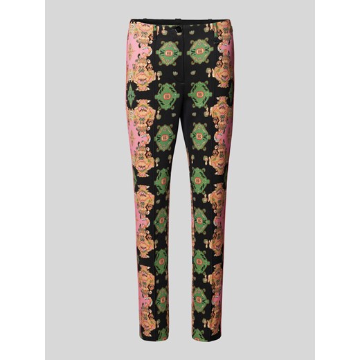 Spodnie materiałowe skrócone z zakładkami w pasie model ‘Sydney’ ze sklepu Peek&Cloppenburg  w kategorii Spodnie damskie - zdjęcie 173780148