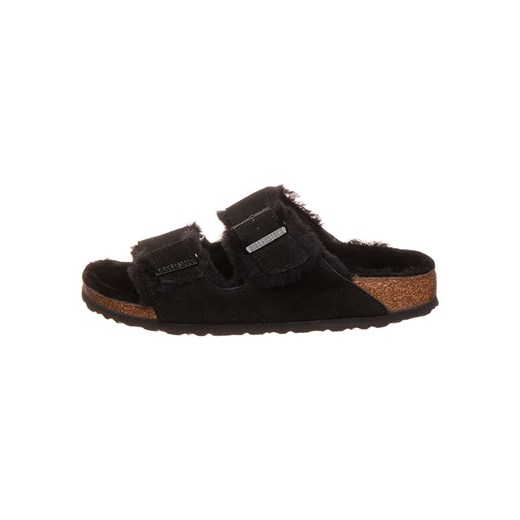 Birkenstock Skórzane klapki &quot;Arizona&quot; w kolorze czarnym ze sklepu Limango Polska w kategorii Klapki damskie - zdjęcie 173784956
