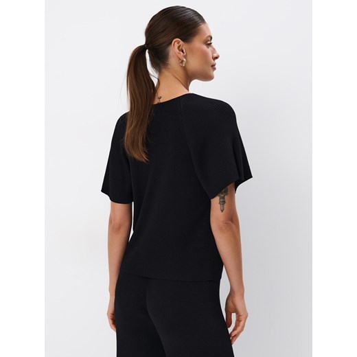 Mohito - Dzianinowa czarna bluzka - czarny Mohito M Mohito