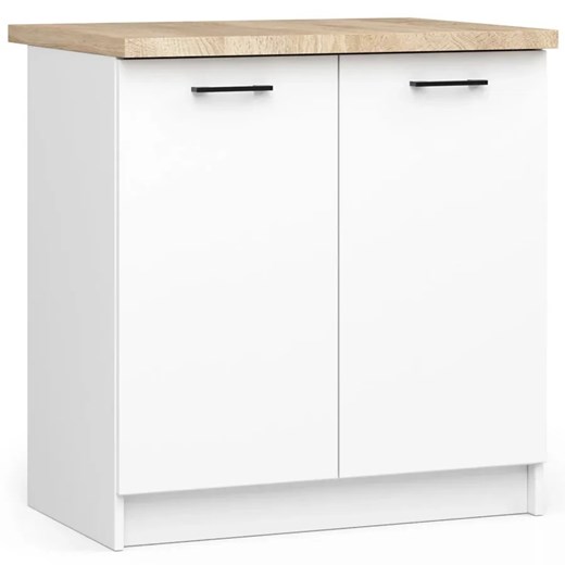 Biała Dolna Szafka Kuchenna 80 Cm B5-D38 ze sklepu Edinos.pl w kategorii Meble kuchenne - zdjęcie 173789127