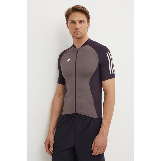 adidas Performance t-shirt rowerowy Essentials kolor szary wzorzysty IT3425 ze sklepu ANSWEAR.com w kategorii T-shirty męskie - zdjęcie 173795366