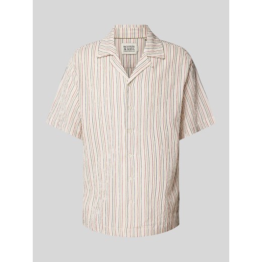Koszula casualowa o kroju relaxed fit z kołnierzem z połami ze sklepu Peek&Cloppenburg  w kategorii Koszule męskie - zdjęcie 173796218