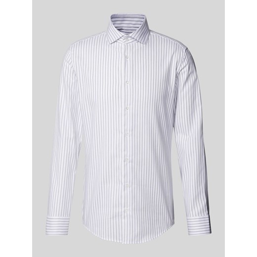 Koszula biznesowa o kroju slim fit z kołnierzykiem typu cutaway ze sklepu Peek&Cloppenburg  w kategorii Koszule męskie - zdjęcie 173796408