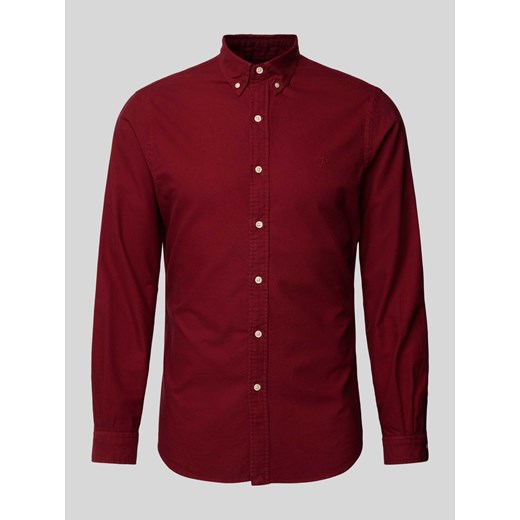 Koszula casualowa o kroju slim fit z kołnierzykiem typu button down ze sklepu Peek&Cloppenburg  w kategorii Koszule męskie - zdjęcie 173796625
