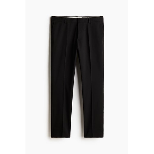 H & M - Spodnie garniturowe Slim Fit - Czarny H & M 44 H&M