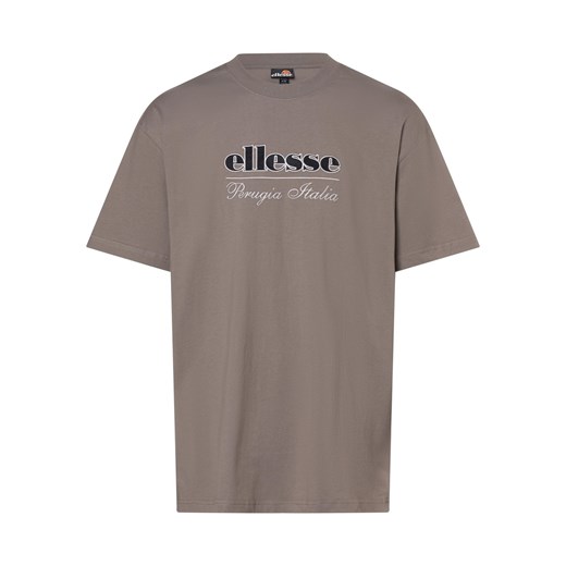 ellesse Koszulka męska - Itorla Mężczyźni Bawełna szary jednolity ze sklepu vangraaf w kategorii T-shirty męskie - zdjęcie 173800135