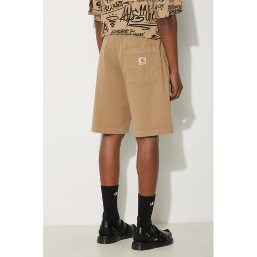 Carhartt WIP szorty Floyde Short męskie kolor beżowy I033587.8YGD ze sklepu PRM w kategorii Spodenki męskie - zdjęcie 173802707