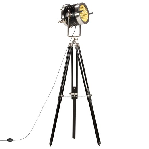 Czarna retro lampa podłogowa regulowana R4-A64 ze sklepu Edinos.pl w kategorii Lampy podłogowe - zdjęcie 173806175