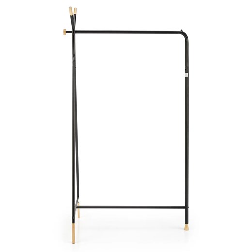 Czarny minimalistyczny stojący wieszak na ubrania - Zephyr Elior One Size Edinos.pl