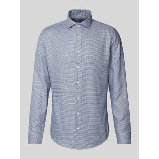 Koszula biznesowa o kroju slim fit z fakturowanym wzorem ze sklepu Peek&Cloppenburg  w kategorii Koszule męskie - zdjęcie 173806836