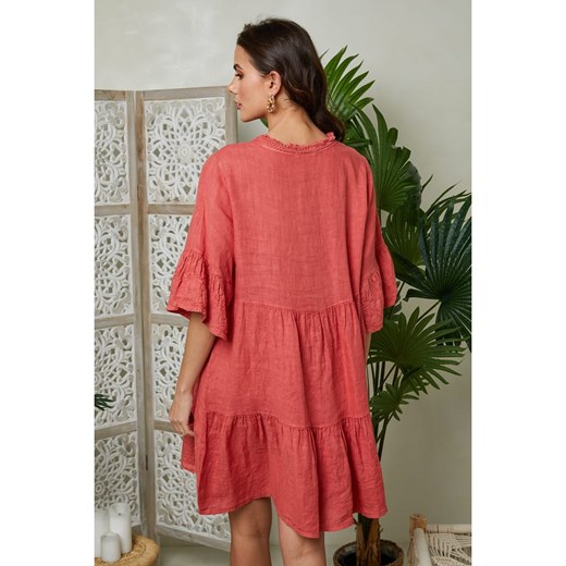 Sukienka Lin Passion lniana luźna 