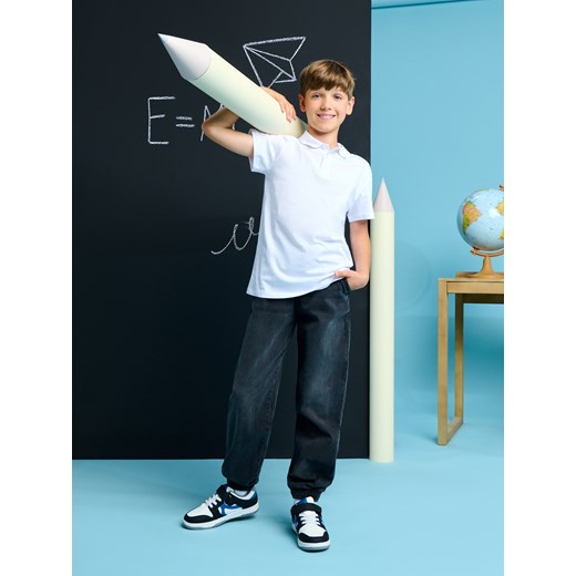 Sinsay - Jeansy jogger - czarny Sinsay 152 Sinsay