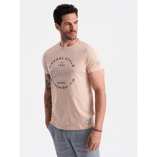 T-shirt męski Ombre w nadruki