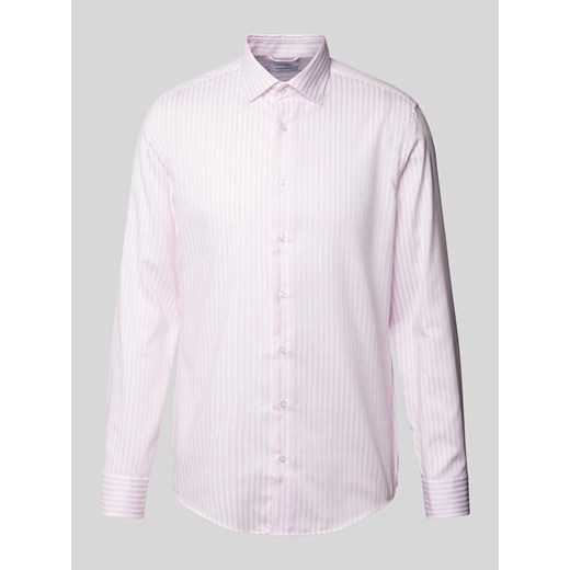 Koszula biznesowa o kroju slim fit z kołnierzykiem typu kent ze sklepu Peek&Cloppenburg  w kategorii Koszule męskie - zdjęcie 173815785