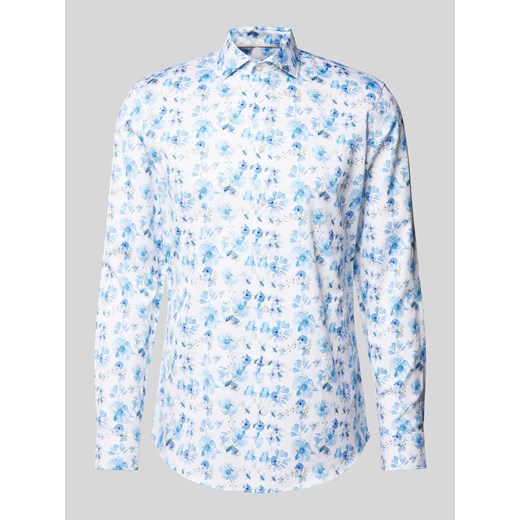 Koszula biznesowa o kroju slim fit z tkaniny two-ply ze sklepu Peek&Cloppenburg  w kategorii Koszule męskie - zdjęcie 173815826