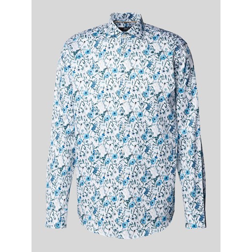 Koszula biznesowa o kroju regular fit z tkaniny two-ply z kołnierzykiem typu kent ze sklepu Peek&Cloppenburg  w kategorii Koszule męskie - zdjęcie 173815949