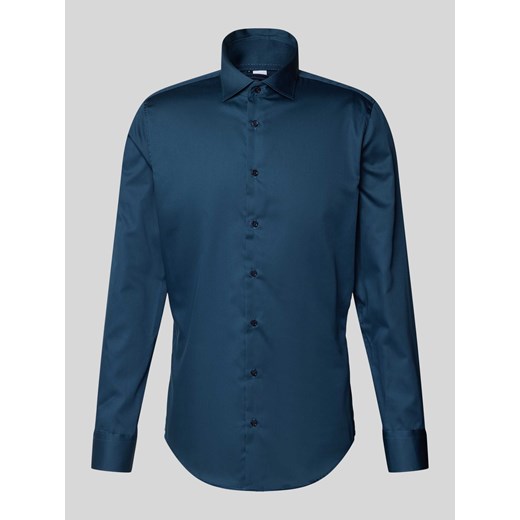 Koszula biznesowa o kroju slim fit z kołnierzykiem typu kent ze sklepu Peek&Cloppenburg  w kategorii Koszule męskie - zdjęcie 173816008