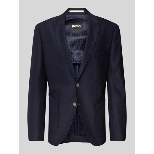 Marynarka o kroju regular fit z wiskozy z kołnierzem z połami model ‘JANSON’ ze sklepu Peek&Cloppenburg  w kategorii Marynarki męskie - zdjęcie 173816049