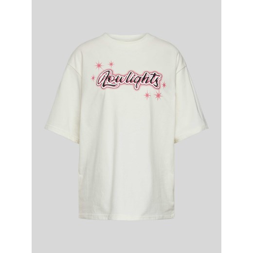 T-shirt o kroju oversized z nadrukiem z logo model ‘SPARKLE’ ze sklepu Peek&Cloppenburg  w kategorii Bluzki damskie - zdjęcie 173816165