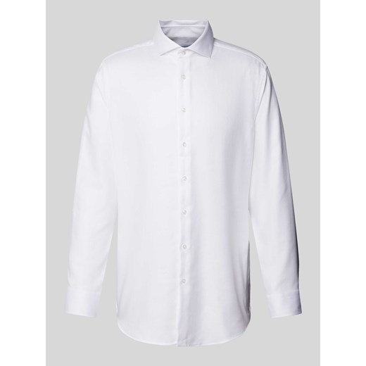 Koszula biznesowa o kroju regular fit z fakturowanym wzorem ze sklepu Peek&Cloppenburg  w kategorii Koszule męskie - zdjęcie 173816245