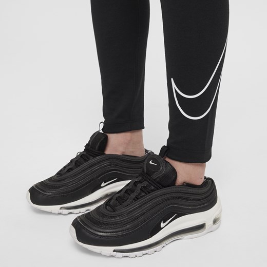 Legginsy dla dużych dzieci (dziewcząt) Nike Sportswear Classic - Czerń Nike M Nike poland