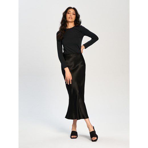 Sinsay - Koszulka z długimi rękawami - czarny Sinsay XL Sinsay