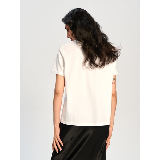 Sinsay - Koszulka z nadrukiem - biały Sinsay M Sinsay