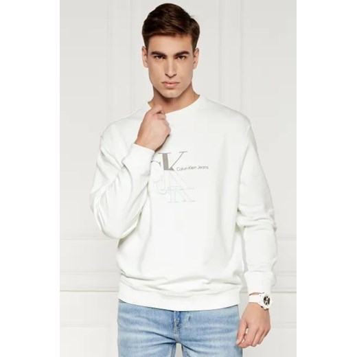 CALVIN KLEIN JEANS Bluza MONOGRAM ECHO | Regular Fit L wyprzedaż Gomez Fashion Store