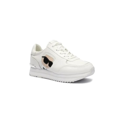 Buty sportowe damskie Karl Lagerfeld sneakersy z tworzywa sztucznego