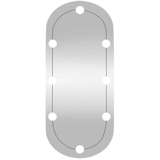 Stylowe owalne lustro z oświetleniem LED 80x40 cm T1-E48 ze sklepu Edinos.pl w kategorii Lustra - zdjęcie 173829396
