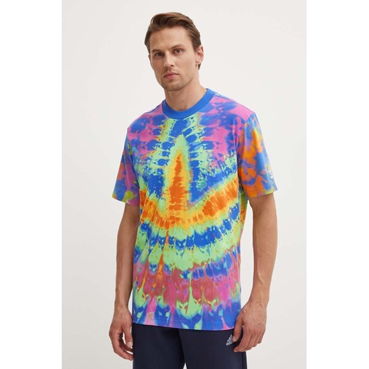 adidas Originals t-shirt bawełniany Tie-Dyed Tee męski wzorzysty IX6696 ze sklepu ANSWEAR.com w kategorii T-shirty męskie - zdjęcie 173832468