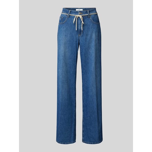 Jeansy o kroju regular fit z wiązanym paskiem model ‘Style.Morgan’ ze sklepu Peek&Cloppenburg  w kategorii Jeansy damskie - zdjęcie 173833238