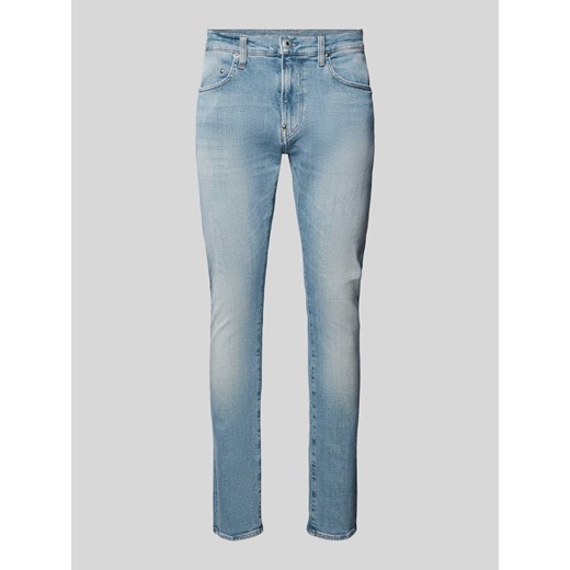 Jeansy o kroju skinny fit ze szlufkami na pasek model ‘Revend’ ze sklepu Peek&Cloppenburg  w kategorii Jeansy męskie - zdjęcie 173833239