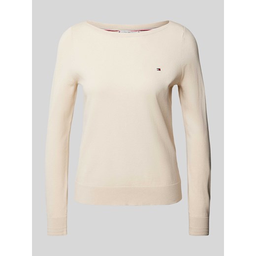 Sweter z dzianiny z dekoltem w łódkę ze sklepu Peek&Cloppenburg  w kategorii Swetry damskie - zdjęcie 173833609