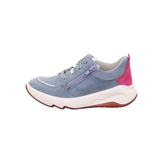 superfit Skórzane sneakersy &quot;Melody&quot; w kolorze błękitnym ze sklepu Limango Polska w kategorii Buty sportowe dziecięce - zdjęcie 173835747
