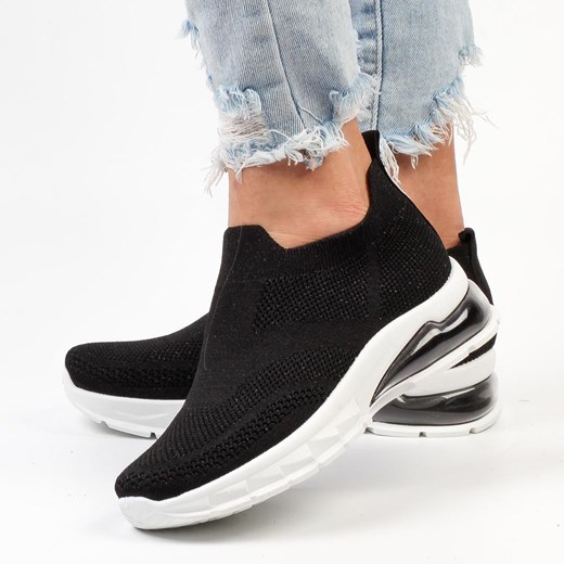 Czarne sportowe buty damskie Potocki 25004 ze sklepu suzana.pl w kategorii Buty sportowe damskie - zdjęcie 173835856
