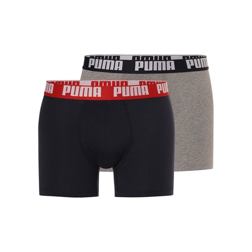 Puma Spodnie w 2-paku Mężczyźni Bawełna granatowy jednolity ze sklepu vangraaf w kategorii Majtki męskie - zdjęcie 173835897