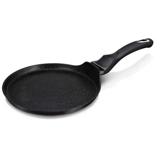 Patelnia do naleśników z silikonową rączką 28cm T3-P44 ze sklepu Edinos.pl w kategorii Naczynia - zdjęcie 173837588