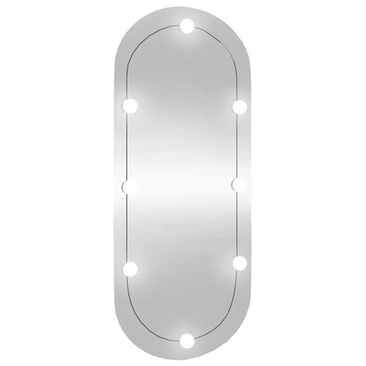 Owalne lustro z oświetleniem LED 25x60 cm H5-E75 ze sklepu Edinos.pl w kategorii Lustra - zdjęcie 173837608