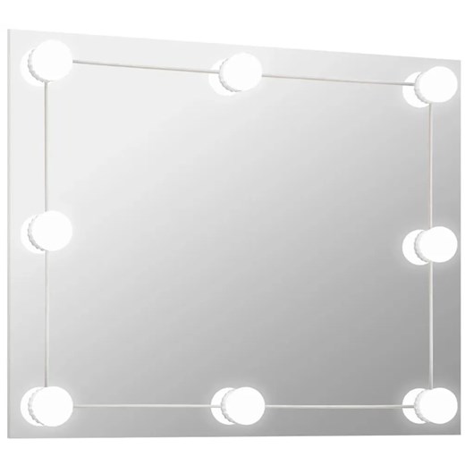 Nowoczesne wiszące lustro z oświetleniem LED 70x50 cm E2-E65 ze sklepu Edinos.pl w kategorii Lustra - zdjęcie 173837965