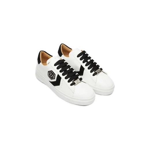 Philipp Plein Skórzane sneakersy Arrow Force 41 okazyjna cena Gomez Fashion Store