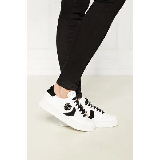 Philipp Plein Skórzane sneakersy Arrow Force 38 Gomez Fashion Store