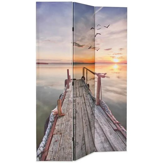 Parawan z nadrukiem jeziora - Lanard 4X 120 x 170 cm ze sklepu Edinos.pl w kategorii Meble - zdjęcie 173843455