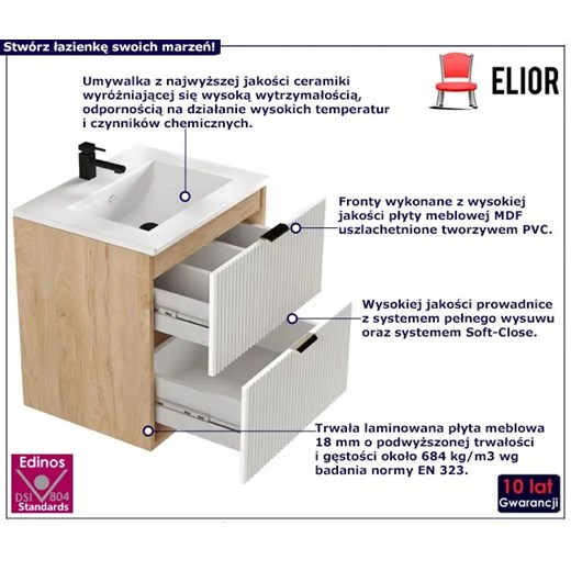 Szafka/regał łazienkowy Elior 