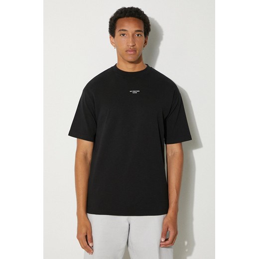 Drôle de Monsieur t-shirt bawełniany Le T-Shirt Slogan Classique męski kolor czarny gładki PERM-TS202-CO002-BL ze sklepu ANSWEAR.com w kategorii T-shirty męskie - zdjęcie 173844569