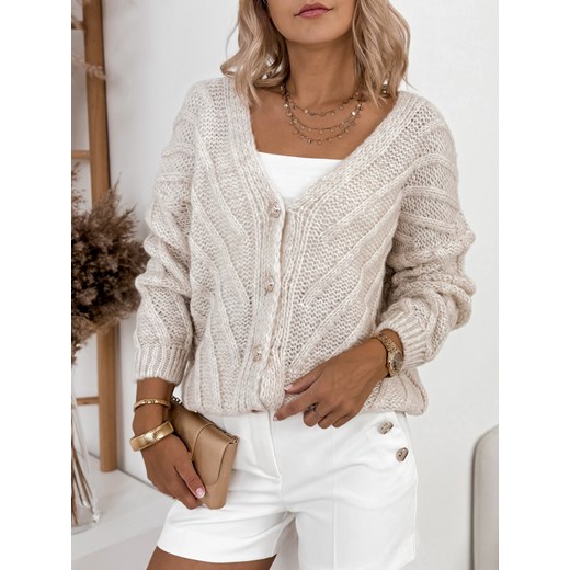 sweter noriko beżowy one size ze sklepu UBRA w kategorii Swetry damskie - zdjęcie 173850858