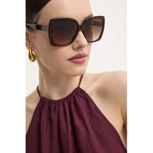 Michael Kors okulary przeciwsłoneczne NICE damskie kolor brązowy 0MK2213 ze sklepu ANSWEAR.com w kategorii Okulary przeciwsłoneczne damskie - zdjęcie 173851465